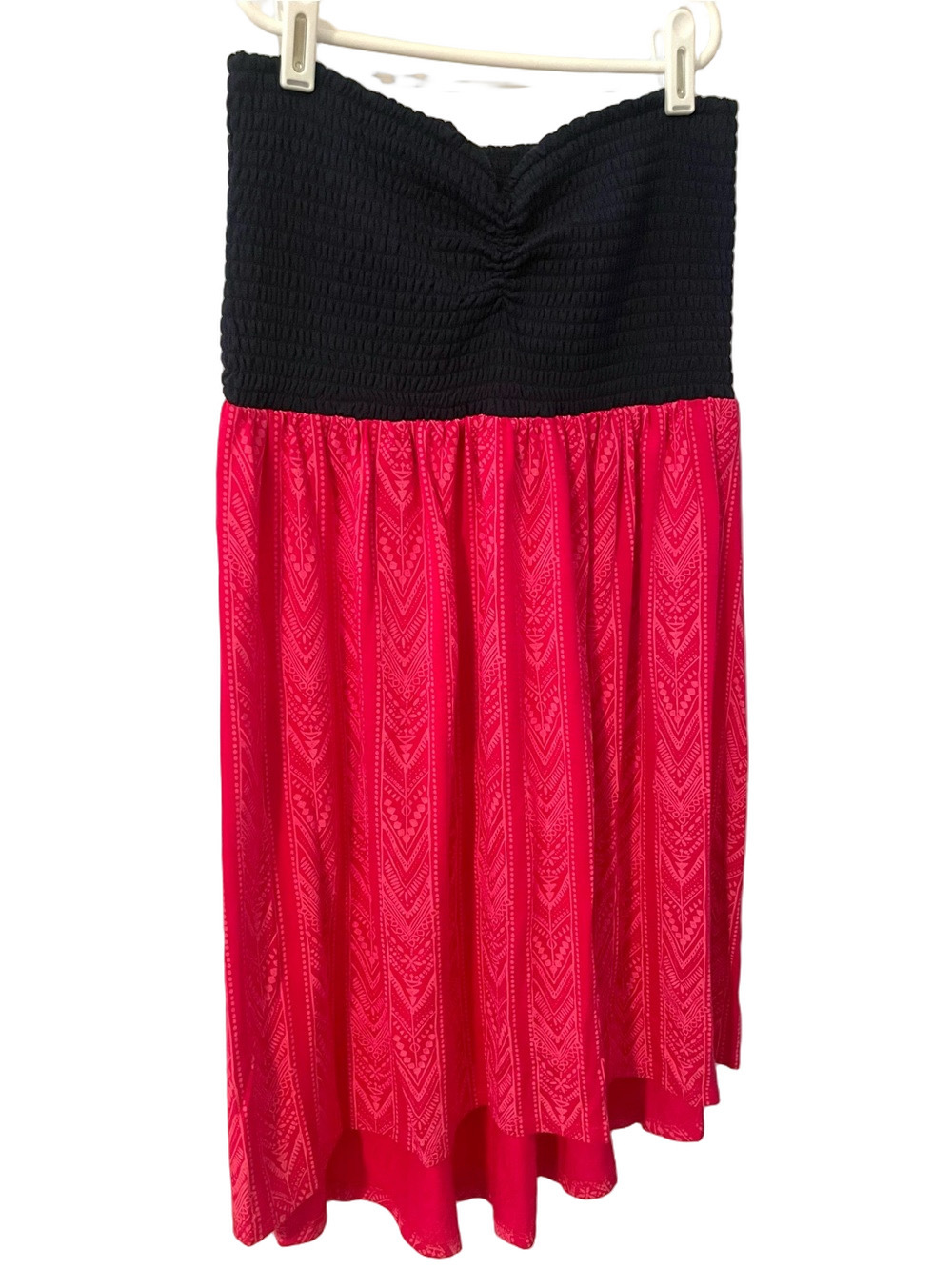 Navy & Pink High-Low Short Sundress